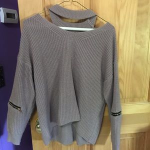 Zaful Purple Sweater